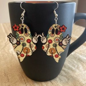 Hippie ghost earrings